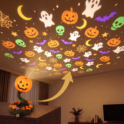 HallowLight projecting on the ceiling